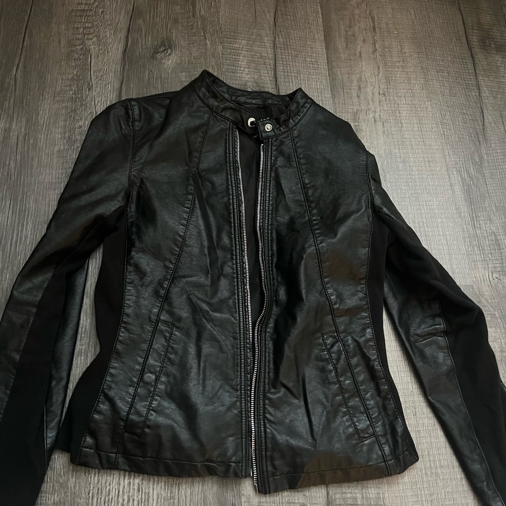 Express Black Leather Jacket- Women’s